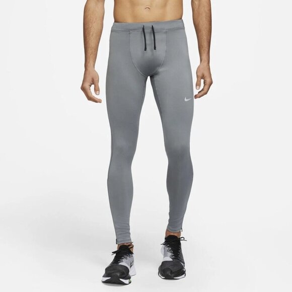 Nike Dri-FIT Challenger Mens Running Tights Smoke Grey Size CZ8830-084 NEW - Picture 1 of 16